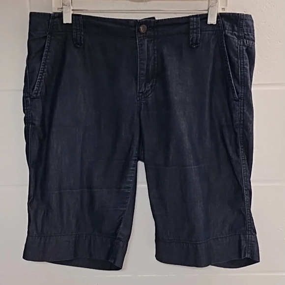 Gap 1969 Very Lightweight 100% cotton dark denim 5 pocket jean shorts - Picture 12 of 12